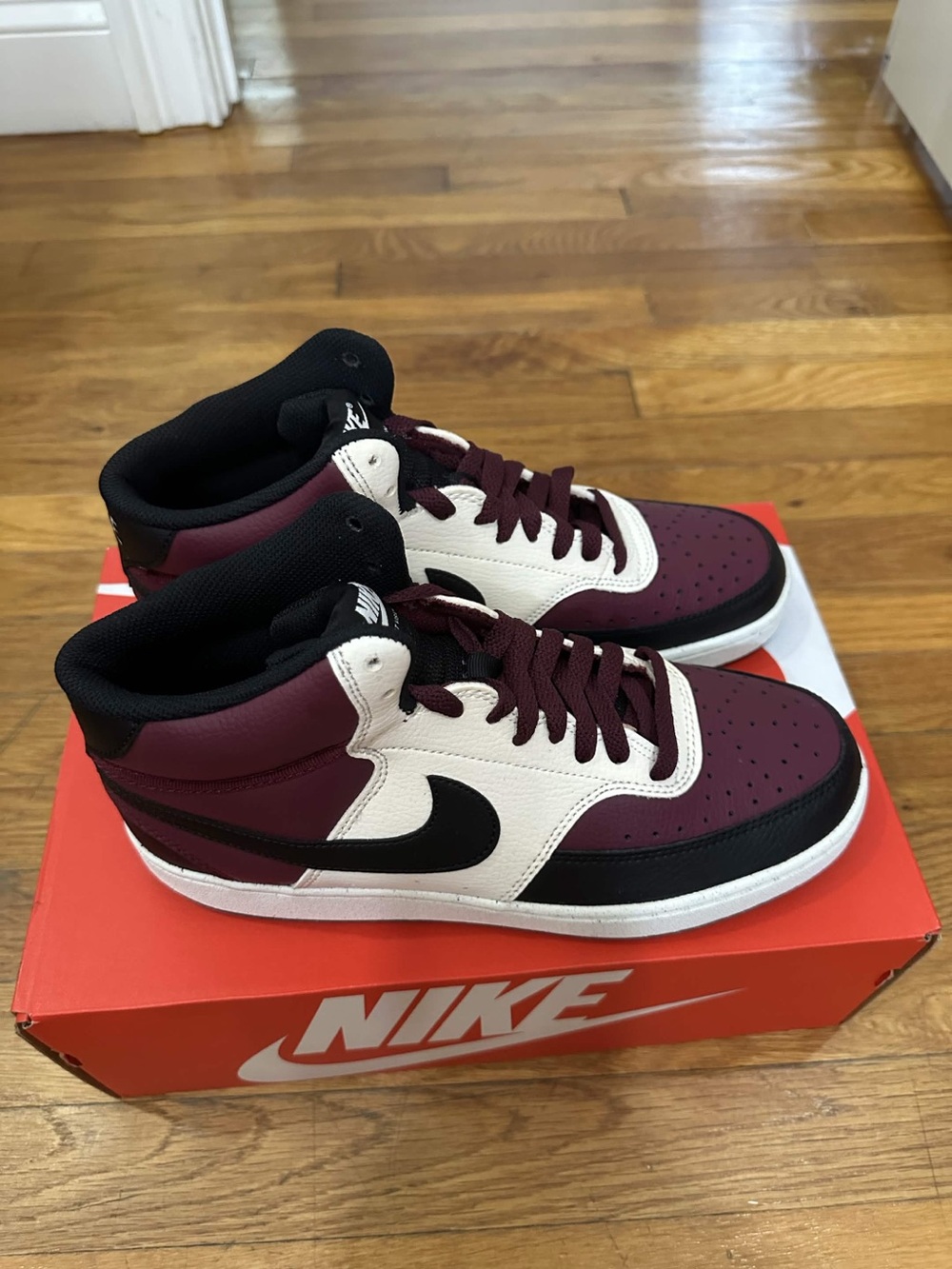*New* Nike Court Vision Mid Men Red White Black (DN3577-600) Size 9